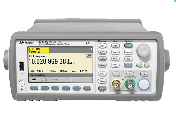安捷倫Agilent 53220A 350 MHz 通用頻率計(jì)數(shù)器計(jì)時(shí)器，12 位秒，100 ps